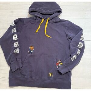 Graniph men's navy blue McDonald's hooded sweatshirt size large